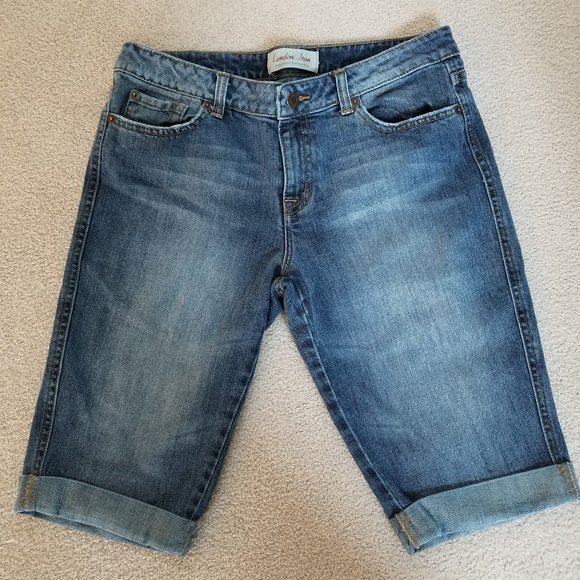 Victoria's Secret Pants - VS London Jean Denim Cuffed Bermuda Walking Shorts
